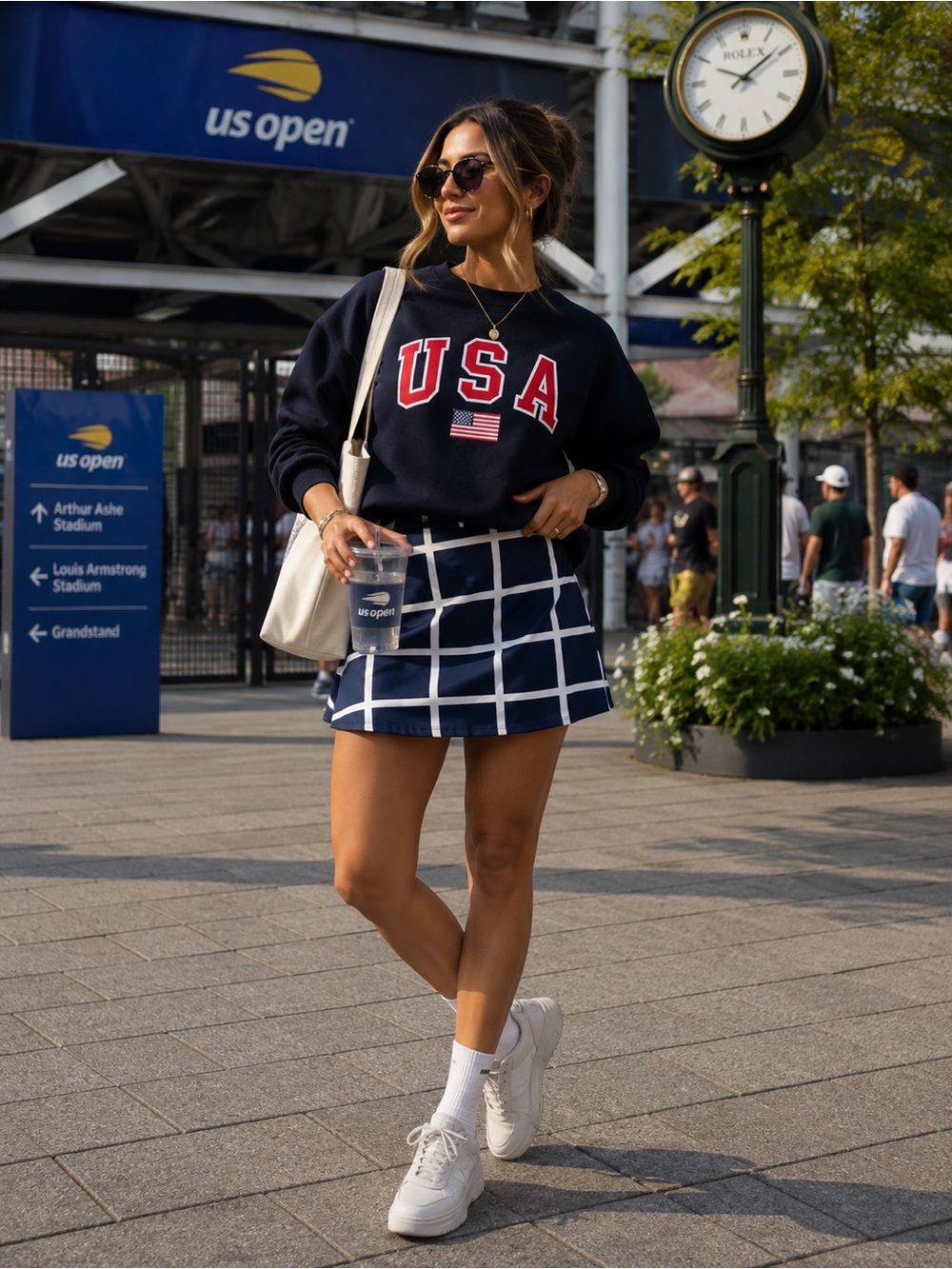 Preppy tennis skirt size small.